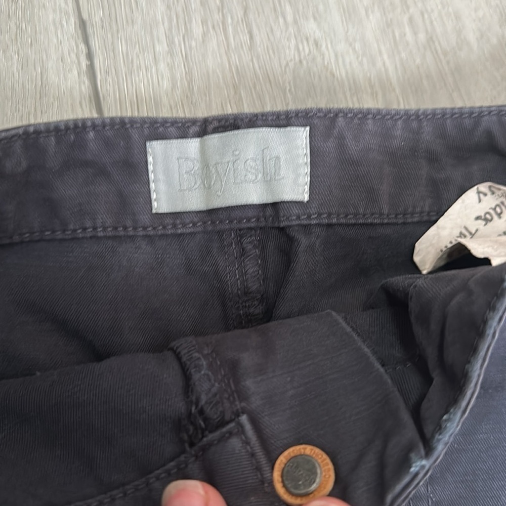 NWT Boyish Charcoal Denim Skirt size 26 - Picture 7 of 11